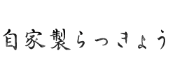 自家製らっきょう